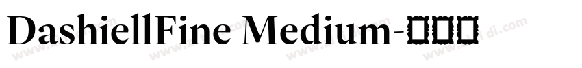 DashiellFine Medium字体转换